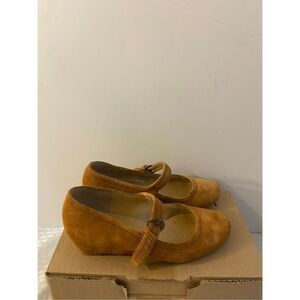 Naturalizer N5 comfort brown suede 6m Nora 3” wedges shoes